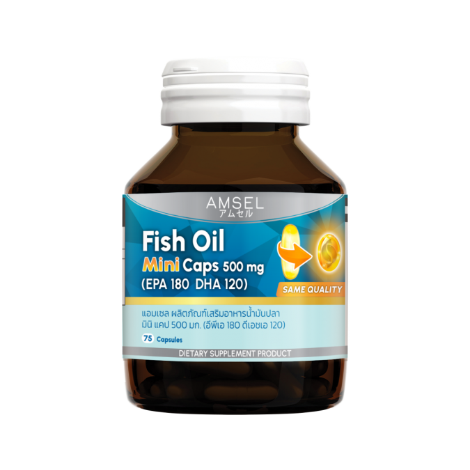 Amsel Fish Oil Mini Caps 500 mg 75's