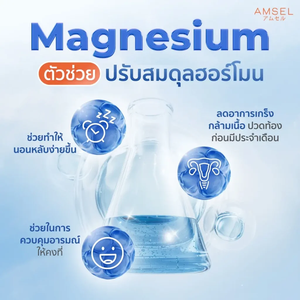 ฮอร์โมนรวนช่วง PMS สยบด้วย MG