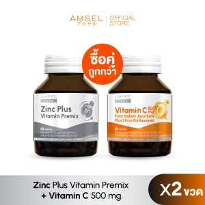 Zinc Plus Vitamin Premix x Vitamin C 500 mg